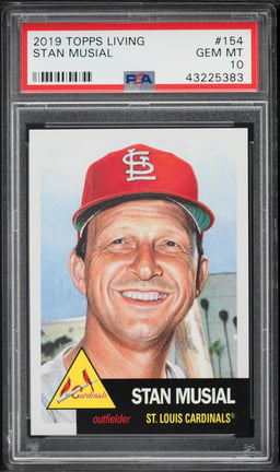 2019 Topps Living Stan Musial #154 PSA 10 GEM MINT