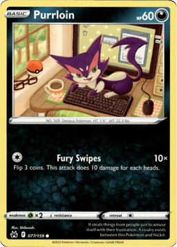 2023 Purrloin #77 Crown Zenith