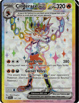 2024 Cinderace ex #157 Stellar Crown