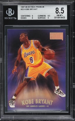 1997 Skybox Premium Kobe Bryant #23 BGS 8.5 NM-MT+
