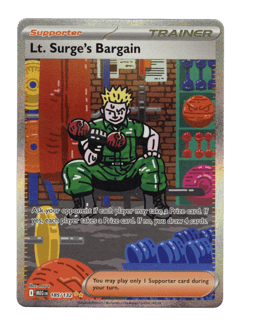 2025 Lt. Surge's Bargain #185 Mega Evolution