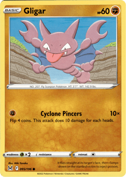 2022 Gligar #95 Lost Origin