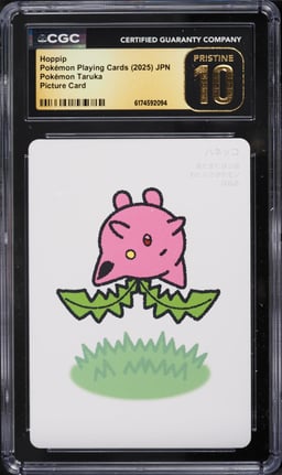 2025 Pokemon Japanese Playing Cards Taruka Picture Hoppip CGC 10 PRISTINE