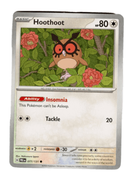 2025 Hoothoot #77 Prismatic Evolutions