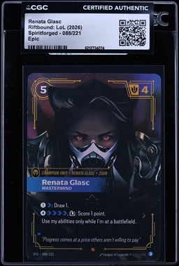 2026 Riftbound League Of Legends LoL Spiritforged Renata Glasc #88 CGC AUTH