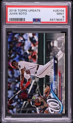 2018 Topps Update Juan Soto ROOKIE #US104 PSA 9 MINT