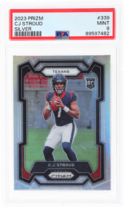 2023 Panini Prizm Silver Prizm CJ Stroud #339 PSA 9