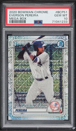 2020 Bowman Chrome Mega Box Everson Pereira #BCP51 PSA 10 GEM MINT