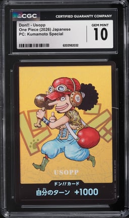 2026 One Piece Japanese Premium Collection Kumamoto Special Don!! Usopp CGC 10 GEM MINT