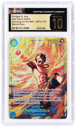 2025 One Piece Card Game Carrying On His Will Portgas D. Ace #OP13119 CGC PRI