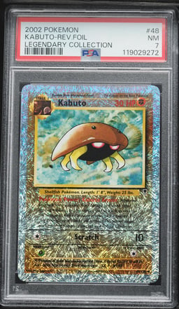 2002 Pokemon Legendary Collection Reverse Holo Kabuto #48 PSA 7 NRMT