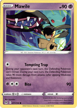 2022 Mawile #71 Lost Origin