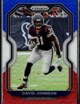 2020 David Johnson #75 Prizm Red White and Blue