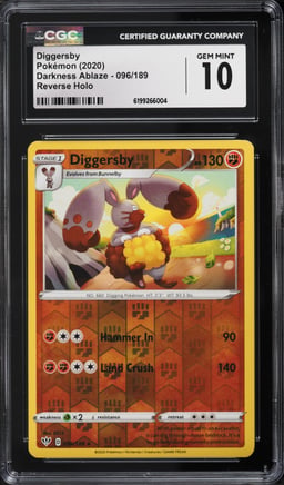 2020 Pokemon Darkness Ablaze Reverse Holo Diggersby #096 CGC 10 GEM MINT