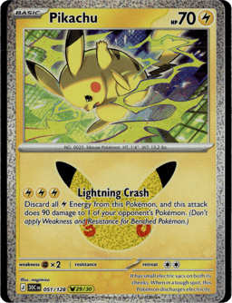 2026 Pikachu #51 30th Celebration
