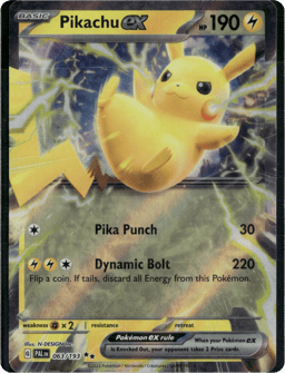 2023 Pikachu ex #63 Paldea Evolved