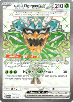 2024 Teal Mask Ogerpon ex #190 Twilight Masquerade