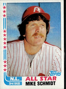1982 Mike Schmidt #339 Baseball