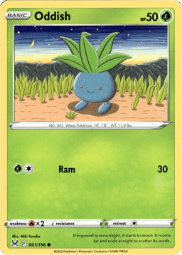 2022 Oddish #1 Lost Origin