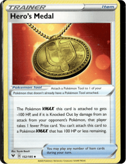 2020 Hero's Medal #152 Vivid Voltage