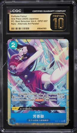 2025 One Piece Japanese Premium Best Selection Vol.4 Alt Art Perfume Femur #OP07-057 CGC 10