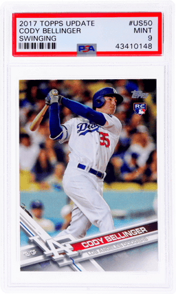 2017 Topps Update Swinging Cody Bellinger #US50A PSA 9