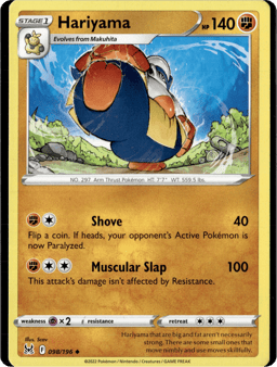 2022 Hariyama #98 Lost Origin