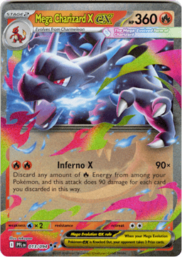 2025 Mega Charizard X ex #13 Phantasmal Flames