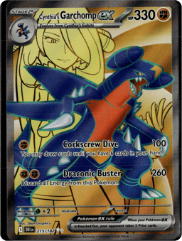 2025 Cynthia's Garchomp ex #215 Destined Rivals