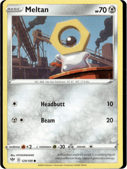 2020 Meltan #129 Darkness Ablaze