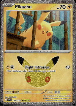 2026 Pikachu #36 30th Celebration