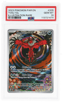 2023 Pokemon Scarlet and Violet Paradox Rift Illustration Rare Yveltal #205 PSA 10