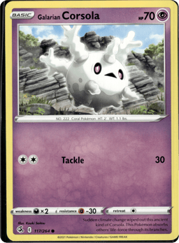 2021 Galarian Corsola #117 Fusion Strike