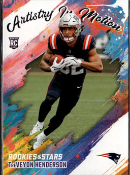 2025 TreVeyon Henderson #14 Rookies & Stars Artistry in Motion