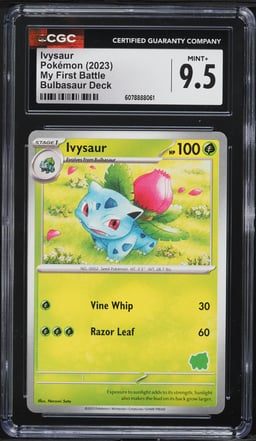2023 Pokemon SV My First Battle Bulbasaur Deck Ivysaur CGC 9.5 MINT+