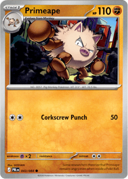 2026 Primeape #43 Pitch Black