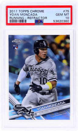 2017 Topps Chrome Refractor Yoan Moncada #75 PSA 10