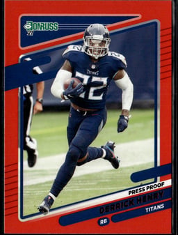 2021 Derrick Henry #14 Donruss Press Proof