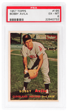 1957 Topps Bobby Avila #195 PSA 6