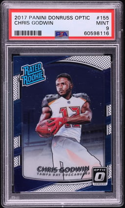 2017 Donruss Optic Chris Godwin ROOKIE #155 PSA 9 MINT
