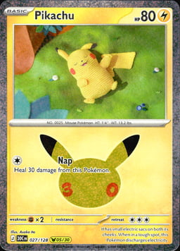 2026 Pikachu #27 30th Celebration