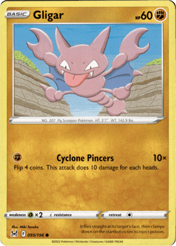 2022 Gligar #95 Lost Origin