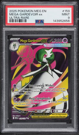 2025 Pokemon Mega Evolution Full Art Mega Gardevoir ex #159 PSA 9 MINT