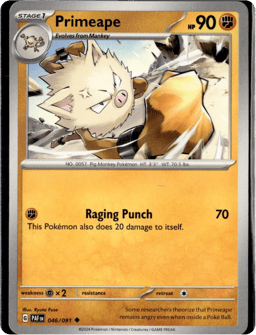 2024 Primeape #46 Paldean Fates