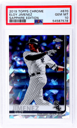 2019 Topps Chrome Sapphire Edition Eloy Jimenez #670 PSA 10