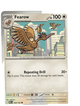 2025 Fearow #103 Mega Evolution