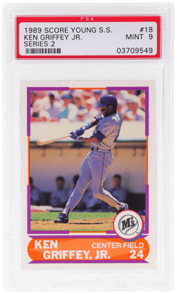 1989 Score Young Superstar Ken Griffey Jr. #18 PSA 9