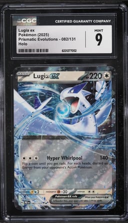2025 Pokemon Scarlet & Violet Prismatic Evolutions Holo Lugia Ex #82 CGC 9 MINT