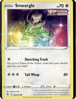 2021 Smeargle #209 Fusion Strike