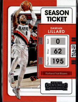 2022 Damian Lillard #29 Contenders Basketball